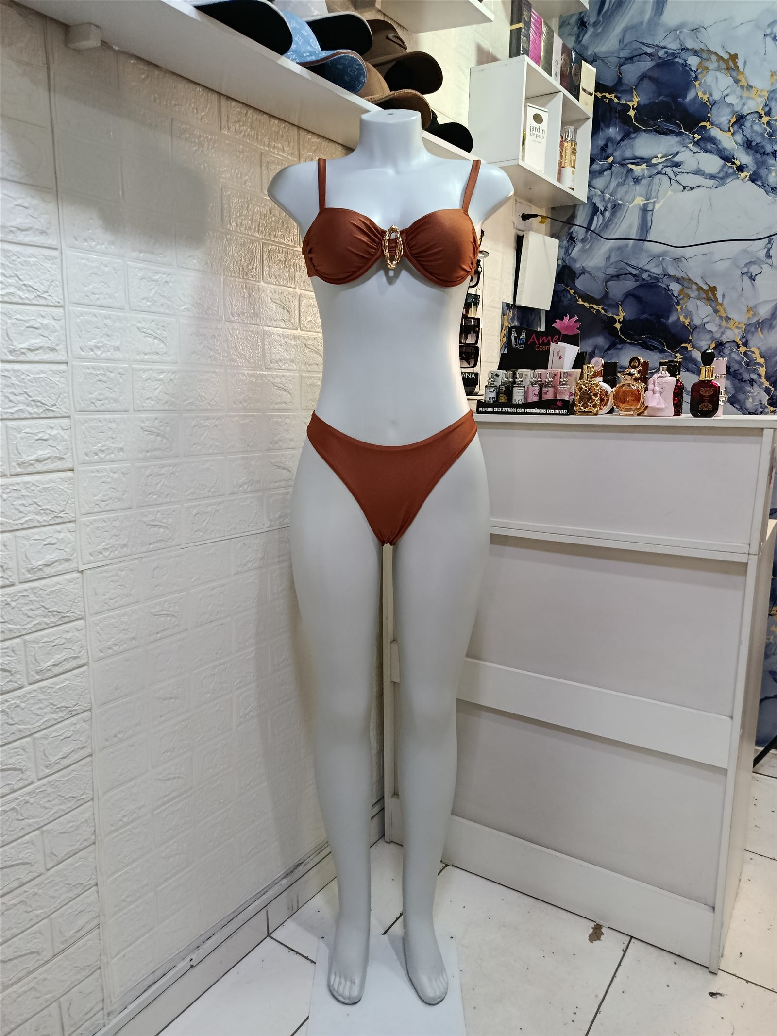 Biquíni terracota da VJ Modas